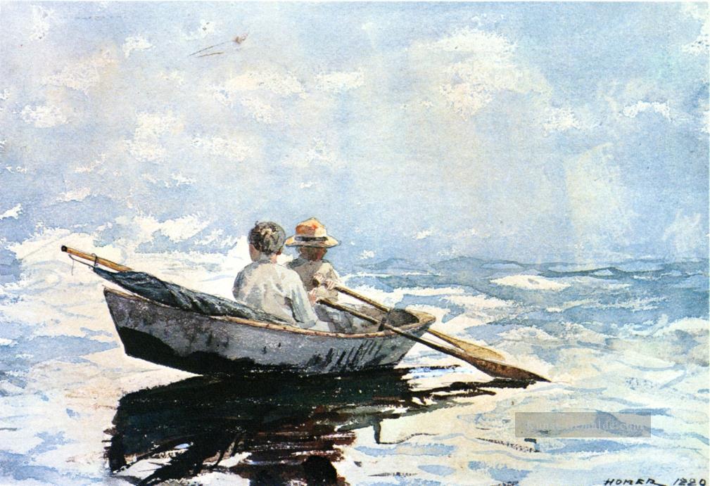 Rowboat Winslow Homer Aquarell Ölgemälde